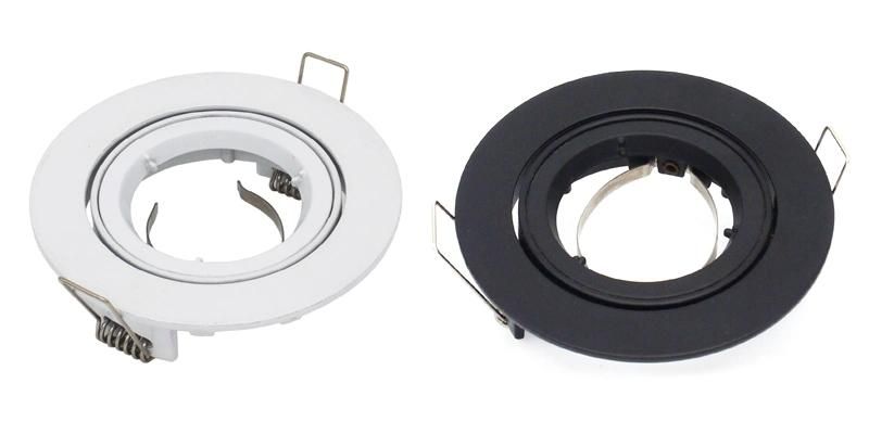 Round Tilt Downlight Fitting Fixture Ceiling Lamp LED Holder for MR16 GU10 (LT1300)