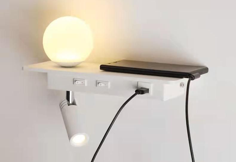 Reading Wall Lamp LED Charge Lamp Modern and Simplicity for Guestroom, Bedroom Wall Lighting