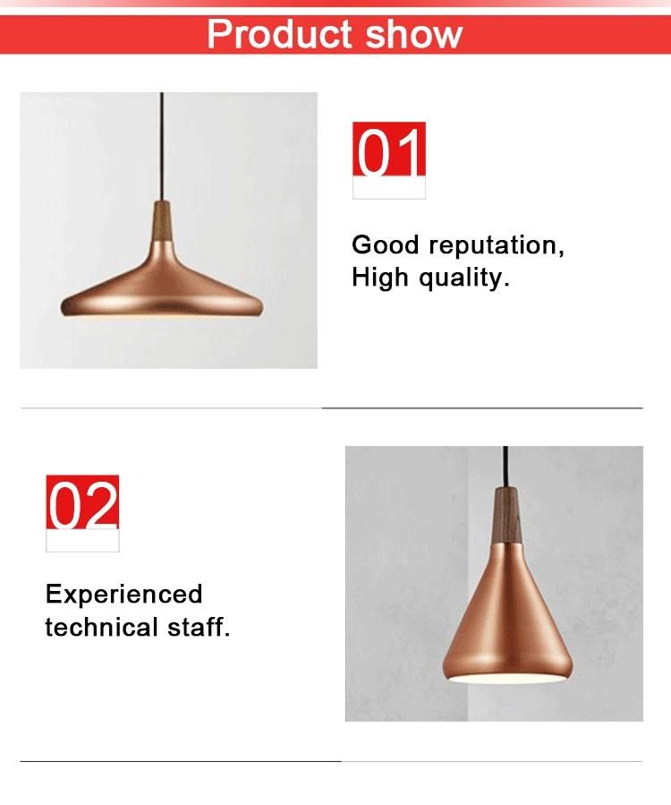 Zhongshan Lighting Wood Aluminium E27 Lighting Chandelier Wholesale Price Pendant Lights