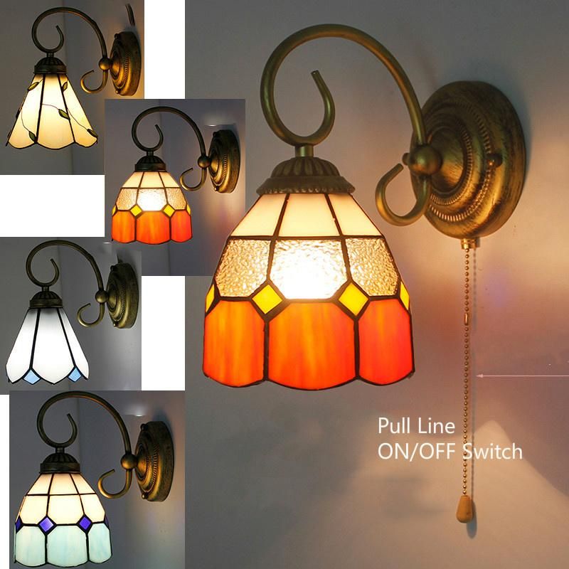 Mosaic Style LED Indoor Wall Light for Home Lighting Stained Glass Sconce Bathroom Rustic Wall Sconces (WH-VR-113)