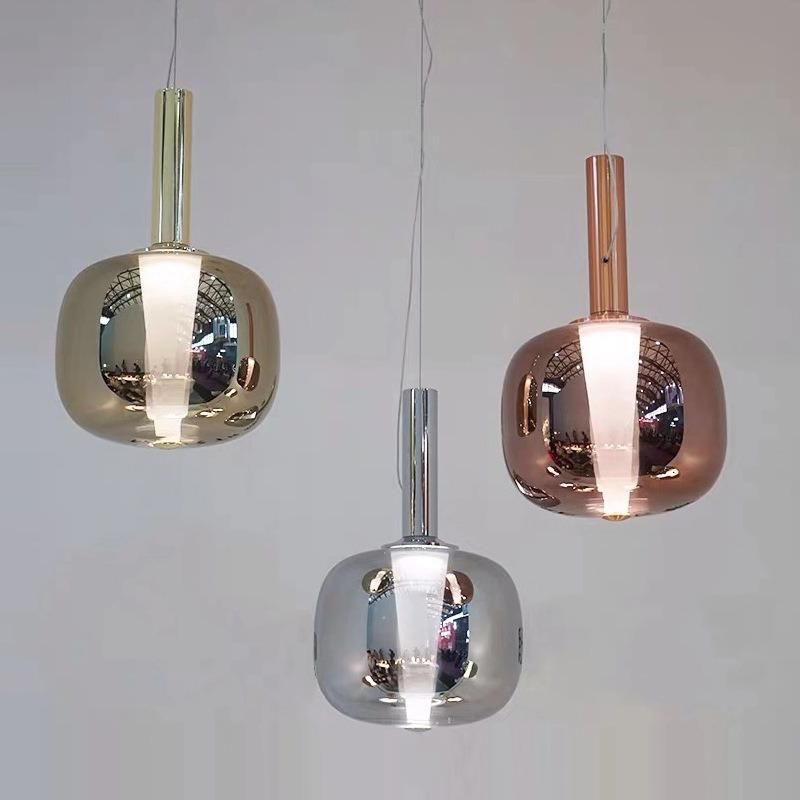 Nordic Glass Pendant Light LED Trumpet Lamp Design Rose Gold Lamp for Living Room Bedroom Pendant Lamp (WH-AP-131)