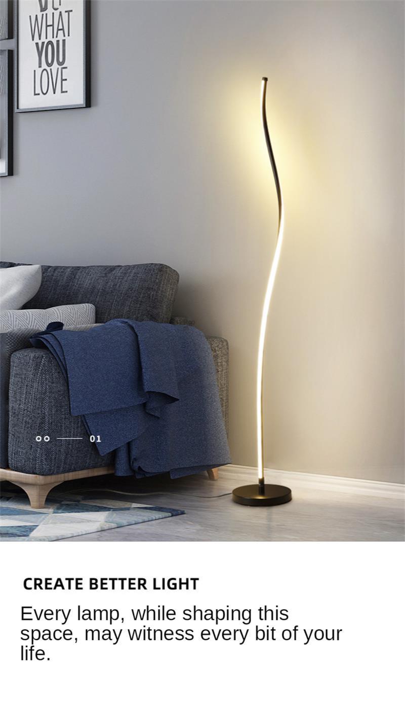 Nordic Minimalist Interior Lighting Design Sense Bedroom Living Room Lamp Floor