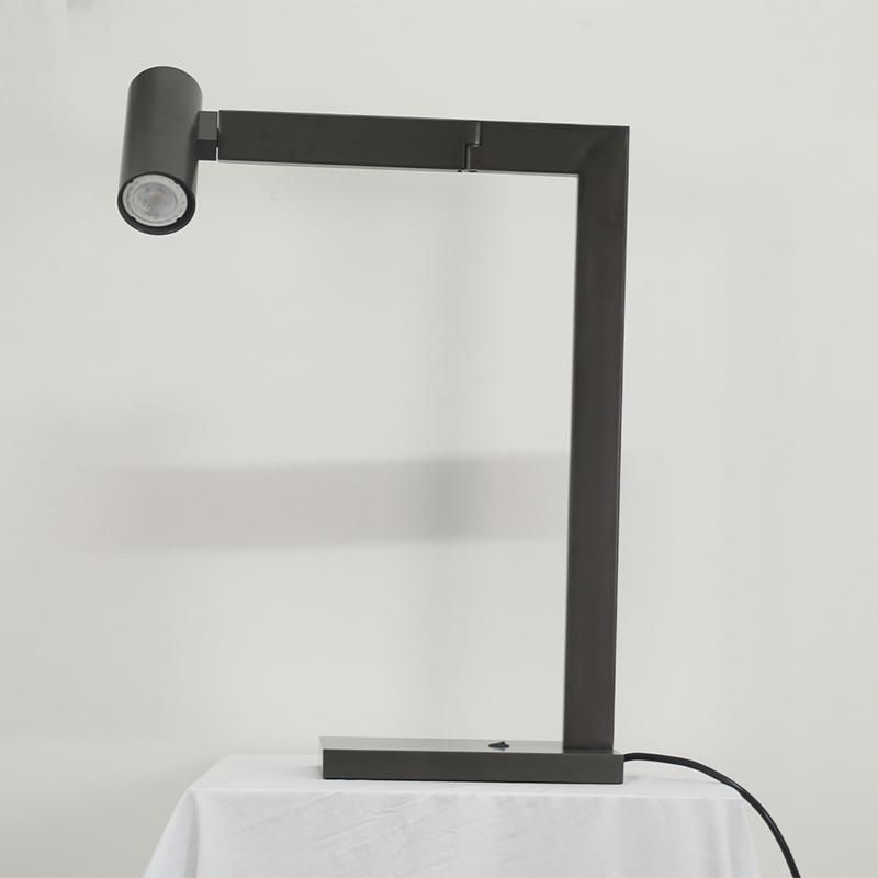 Black Arm and Head Adjustable Table Lamp