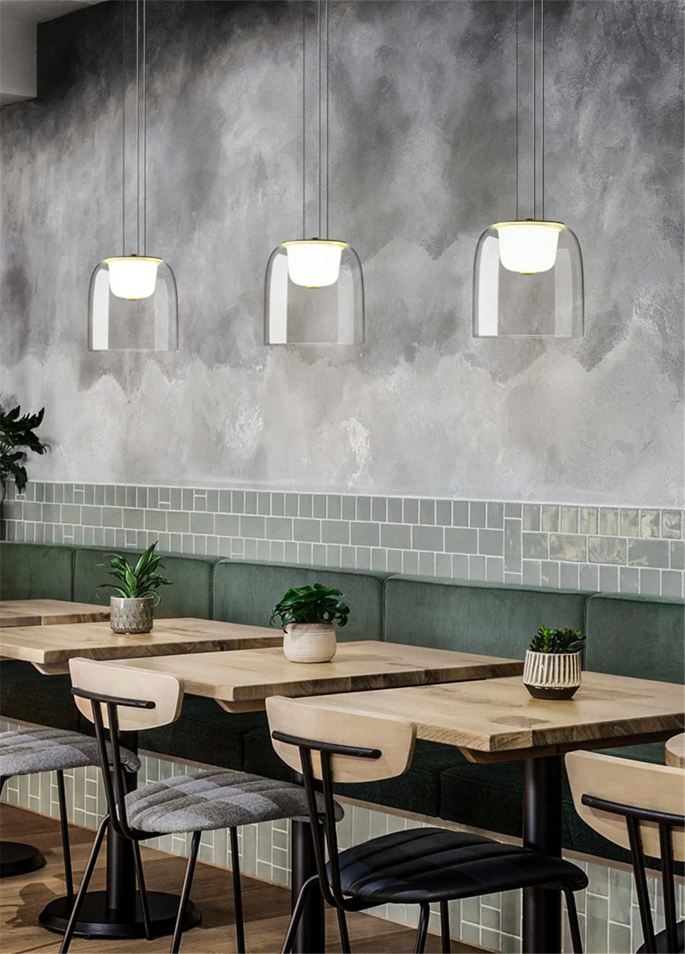 Modern Designer Glass Pendant Lights Dining Room Living Room Kitchen Hanging Lamp Simple Hanglamp Home Decor Light Fixtures