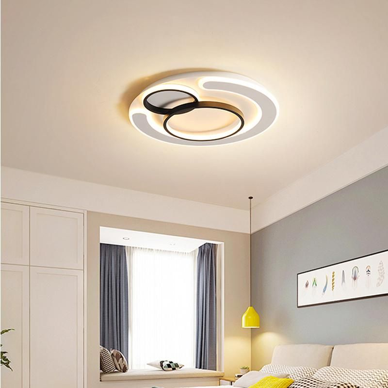 Simple Round Ceiling Lamp Warm Bedroom Light Creative Childrenroom Lamp LED