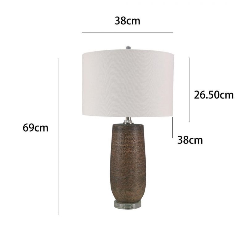 Wholesale Custom Glazed Wine Bottles Ceramic Light Unique Lamp Porcelain LED Lamp
