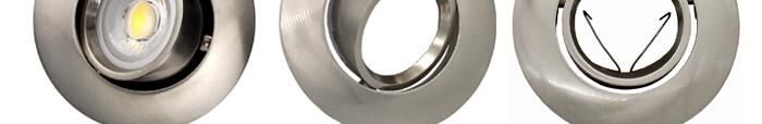 Recessed Ceiling Downlight Fitting Spotlight Housing Frame Eyeball Aluminium (LT1204)