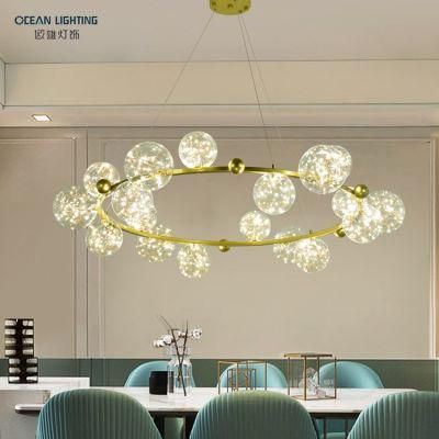 Ocean Lighting LED Indoor Lighting Crystal Chandelier Pendant Lamp