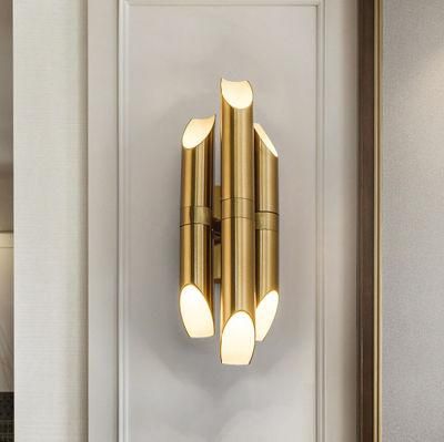 Nordic Luxury Wall Lamp Post-Modern Minimalist Living Room Hotel Golden Wall Lamp (WH-OR-123)