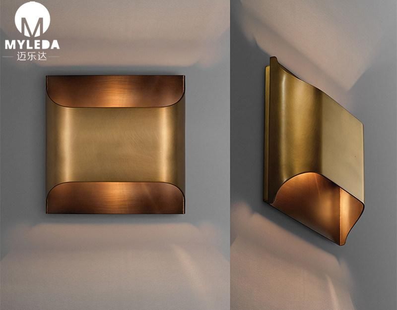 Modern Bronze Finish LED up Down Wall Sconce Light