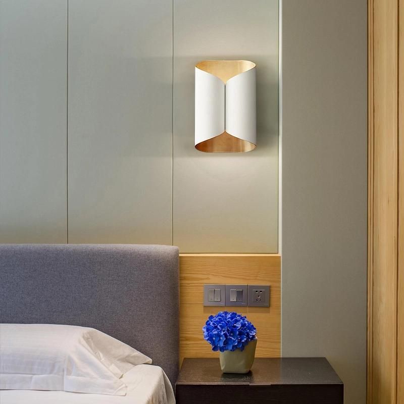 Roll of Paper Design Creative Wall Lamp Bedroom Lamp Bedside Lamp