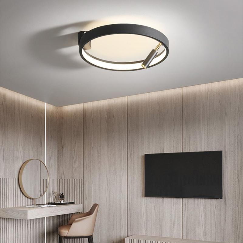 Circle Black Ceiling Lamp Living Room Lamp Bedroom Lamp Hotel Lamp