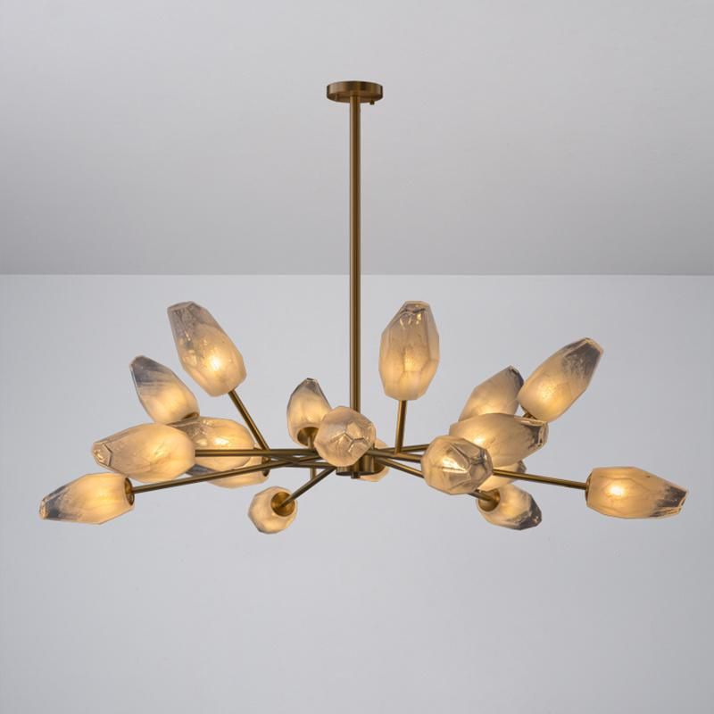 All Copper Creative Restaurant Lighting Villa Penthouse Living Room Chandelier