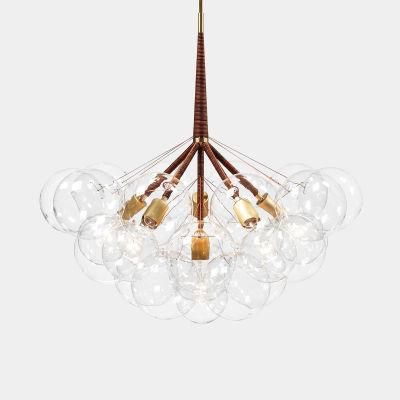 Decorative Glass Pendant Light for Indoor Home Lamp Fixtures (WH-GP-07)