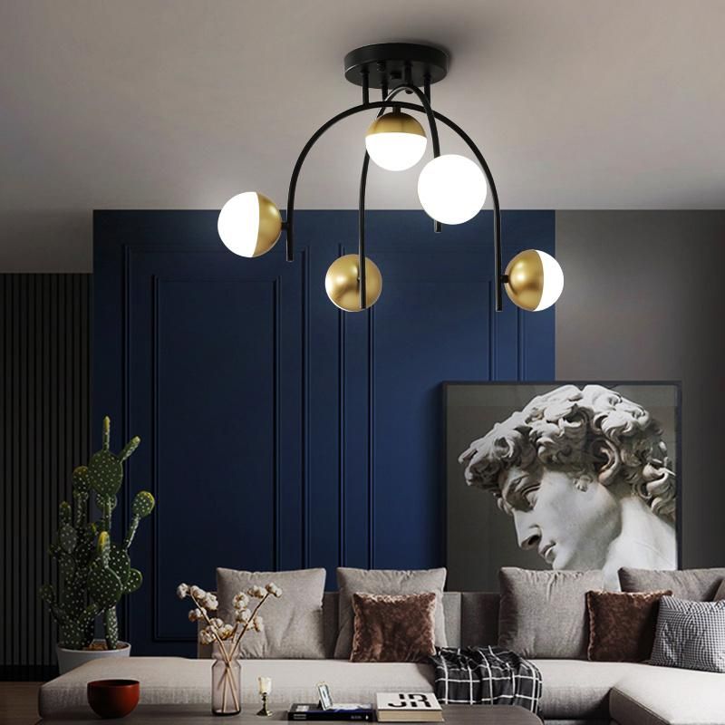 Nordic Lamp LED Living Room Chandelier Simple Modern Bedroom Pendant Lamp