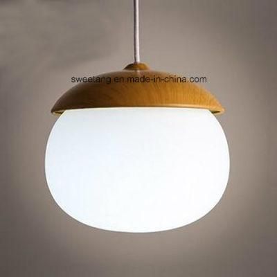 Modern Pendant Lamp Lighting with Wood Color Coffee Bar