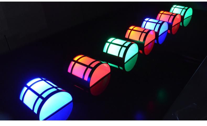 LED RGB Solar Wall Lamp Outdoor Waterproof Garden Courtyard Four Color