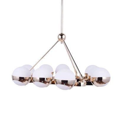 Postmodern Guest Restaurant Personality Molecular Chandelier Creative Simple Fashion Glass Ball Lying Lamp Nordic Bar Round Lamp