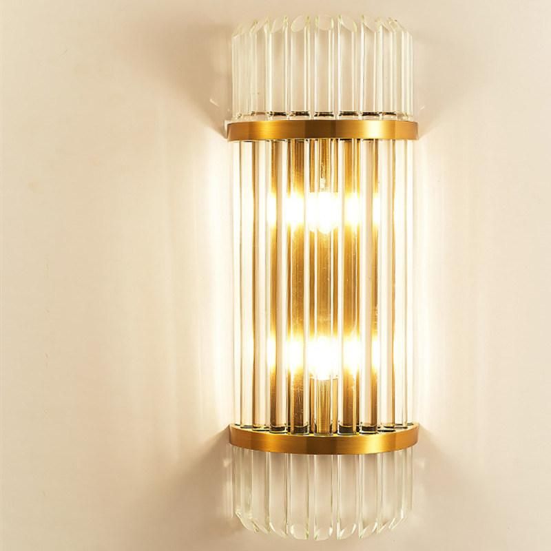 Modern Black Crystal Wall Light LED Bathroom Lamp Bedside Wall Sconce Lamp (WH-OR-151)