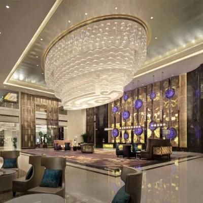Meeting Room Custom LED Pendant Lamp Egyptian Hotel Lobby Crystal Chandelier Large Light Modern for Wedding Hall