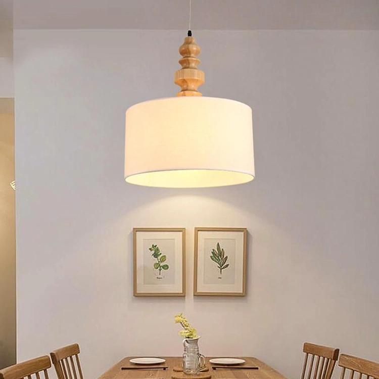 Fancy Wooden Fabric design Pendant Lamp