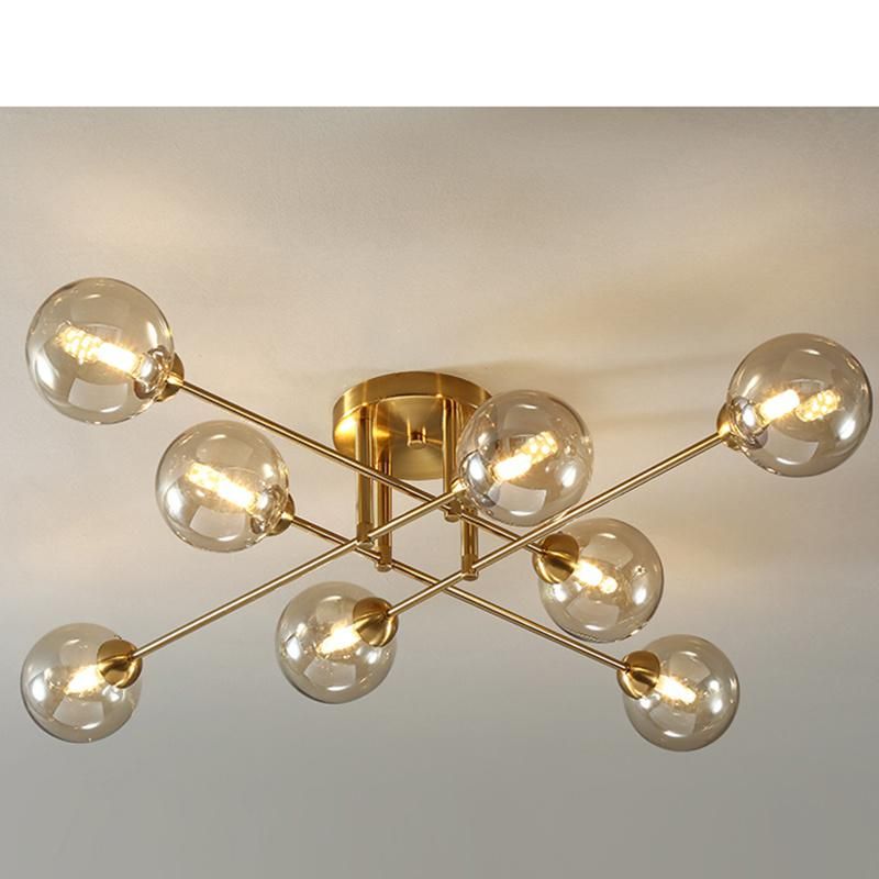 Luxury Living Room Ceiling Light Glass Simple Modern Dining Room Light Creative Bedroom Lamp