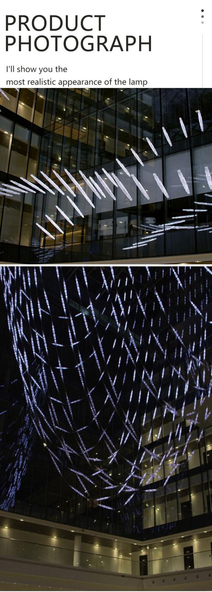 New Design Decorative Exhibition Hall Commercial Center Custom Project Luxury Chandelier