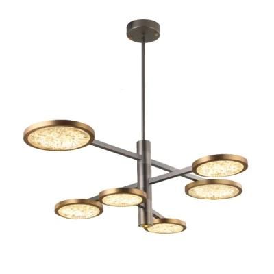 Contemporary LED Classic Gold Ceiling Lamp Circle Ring Chandeliers