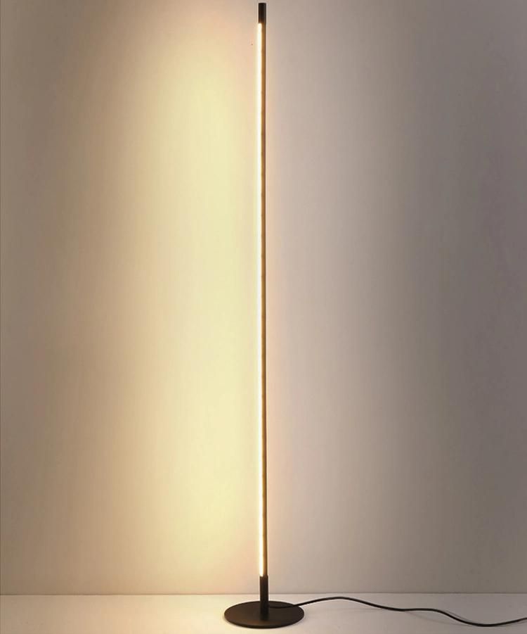 Tube Light New Design with Marble Base LED Corner Floor Lamp, Color Change by Switch