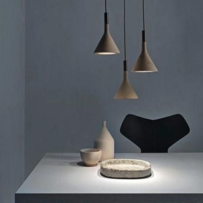 Nordic Industrial Pendant Lamp Restaurant Bar Living Room Design Concrete Pendant Lamp (WH-AP-269)