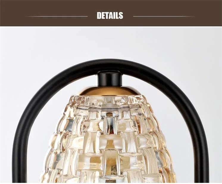 Modern Wooden Pedestal Glass Crystal Scent Electric Candle Essential Oil Warmer Aromatherapy Lamp Furnace Wax Heater Burner