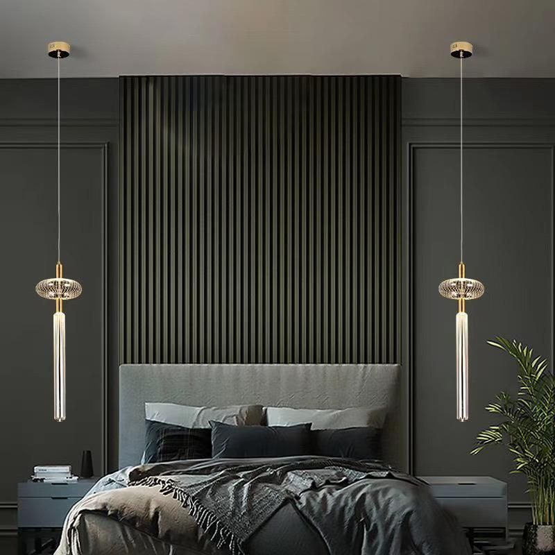 Postmodern Luxury Pendant Light LED Glass Pendant Lamp Restaurant Cord Suspension Cipher Collection Lamp (WH-AP-116)