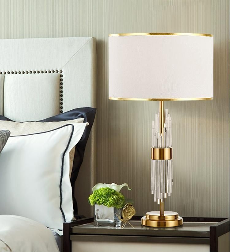 Postmodern Simple Light Luxury Crystal Glass Nordic Creative American Table Lighting Living Room LED Desk Lamp 2021 Postmodern Luxury Lamp Small Table Lamp