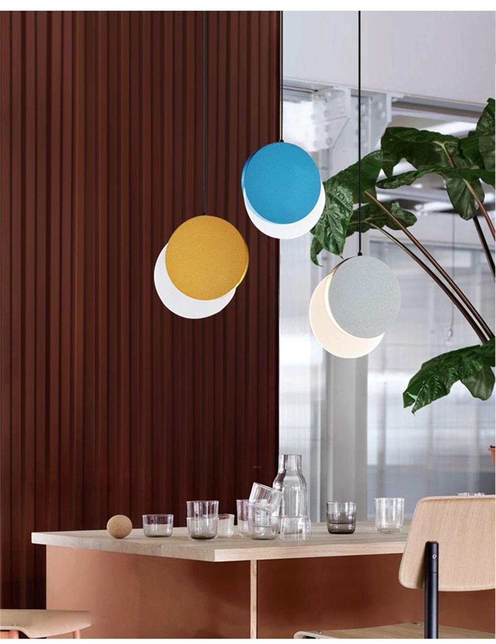 Nordic Style Small Chandelier Modern Simple Restaurant Bar Coffee Shop Creative Personality Bedroom Bedside Moon Chandelier