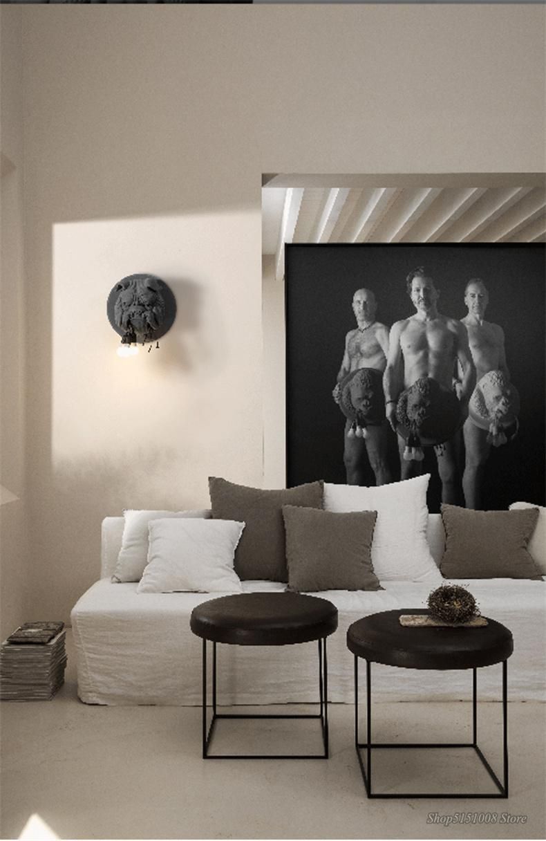 Animal Dog Wall Lamp Living Room Decoration Corridor Home Decor Lighting Designer Amsterdam Wall Lamp Bulldog (WH-VR-66)