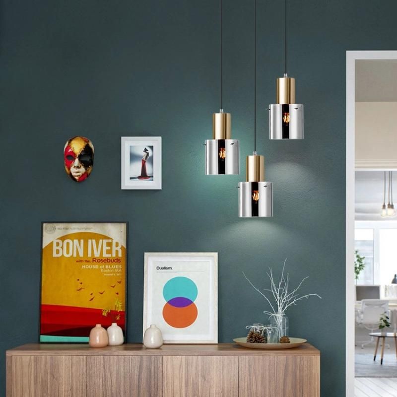 Modern Glass Pendant Lamp LED Hanging Light Living Dining Bedroom Bedside Bar Decor Minimalist Designer Lamp (WH-GP-90)