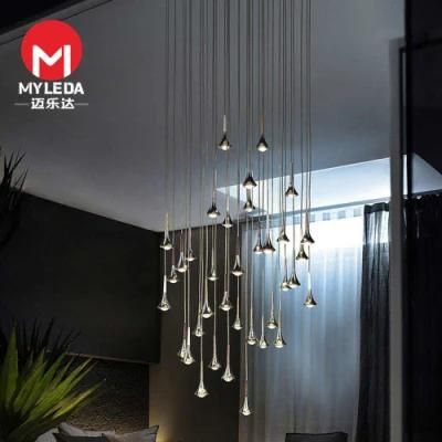 Hanging Interior Lamp Golden Pendant Lamp with Glass Ball Inside