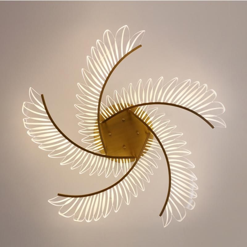 Modern Simple Ceiling Light Luxury Creative Copper Bedroom Light Warm Romantic Nordic Lamp