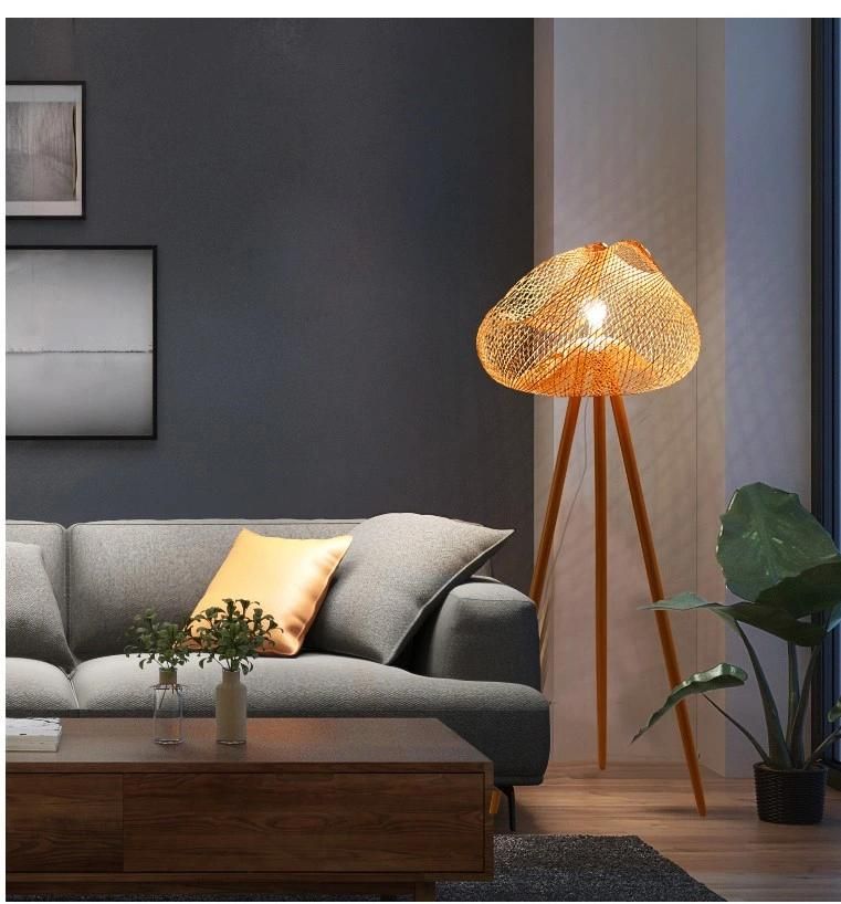 Nordic Floor Lamp, Living Room and Tea Room Lamp, Creative Tripod, Simple Vertical Bed Lamp