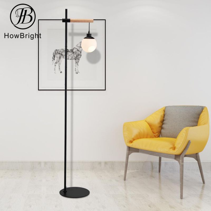 High Quality Floor Lamp Bulbs Sturdy Base Tall Vintage Pole Light Great for Farmhouse Metal Wooden Glass Floor Lamp Stand Light with Plug