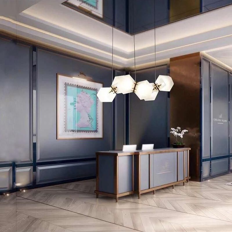Creative Splicing Design Style Chandelier Hotel Lobby Exhibition Pendant Lamp
