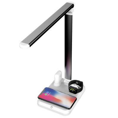 Folding Touch LED Eye-Protection Dimming Table Lamp Qi Wireless Charging LED Desk Lamp