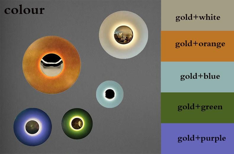 Bedroom Decorative Wall Lamp Design Post Modern Fiying Saucer Wall Light for Livingroon