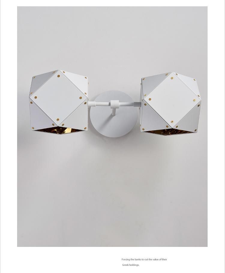 Modern Wall Lamp for Living Room Wall Sconces Bedroom Bedside Black White Double LED Wall Sconce (WH-OR-219)