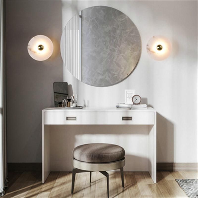 Modern Marble Brass Color Wall Lamp