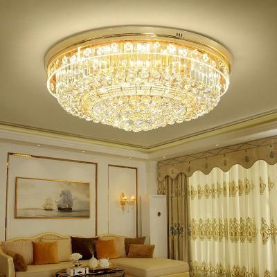 Modern Round Gold Crystal LED Ceiling Light for Home Zf-Cl-003