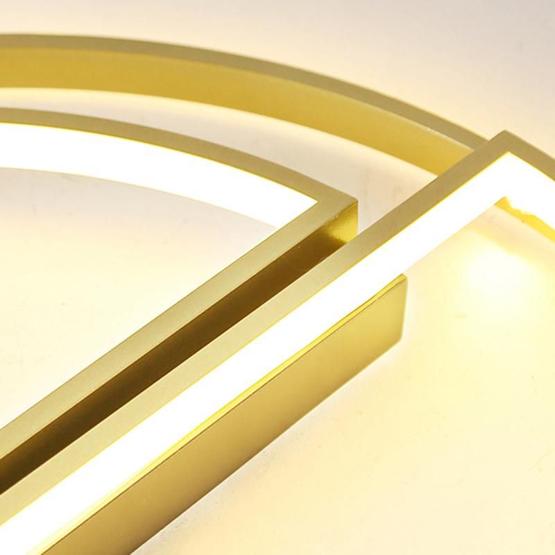 Light Luxury Golden Bedroom Light Simple Modern LED Ceiling Light Home Bedroom Lamp