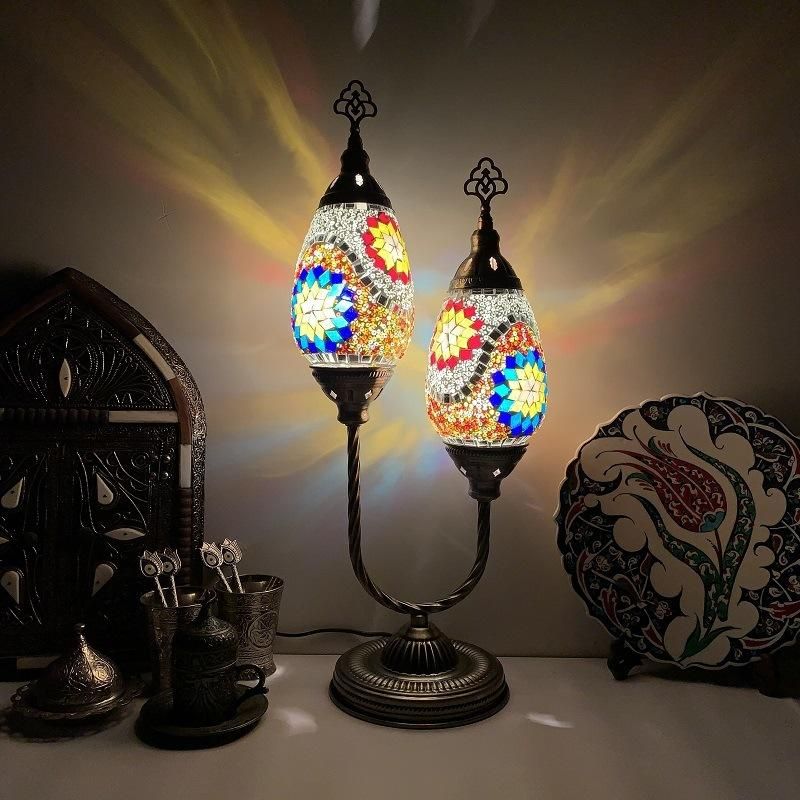 Table Lamp Bedroom Home Decor Desk Light Bedside Mediterranean Lamp (WH-VTB-21)