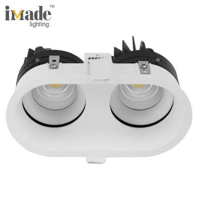 Double Head 2X15W 220V Spot LED Recessed Ceiling Light Spotlight Downlight