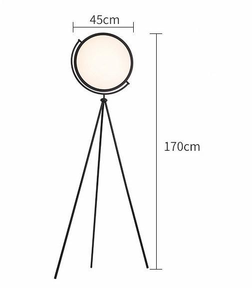 Modern Minimalist Art White Black LED Floor Lamp Nordic Living Room Decoration Lamp Bedroom Bedside Lamp (WH-MFL-145)